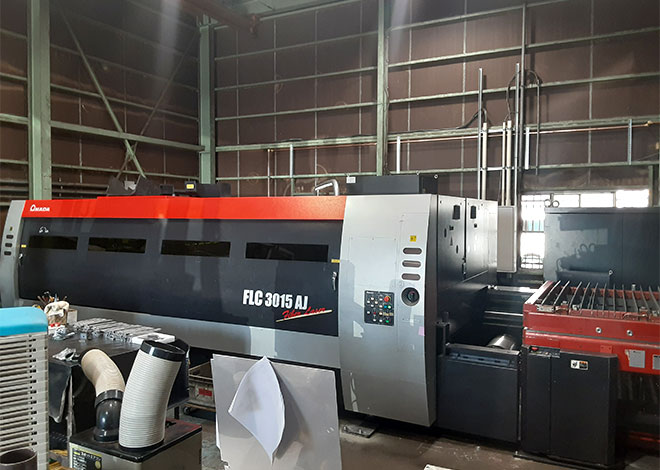 メタルアートのレーザー加工